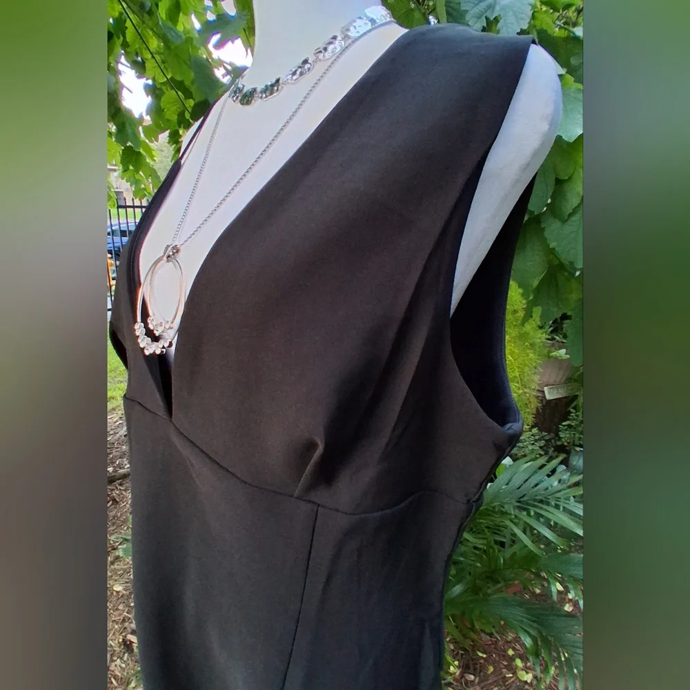 🔥LULUS SEXY Black Evening Dress Size XL Mint Condition - Picture 6 of 14
